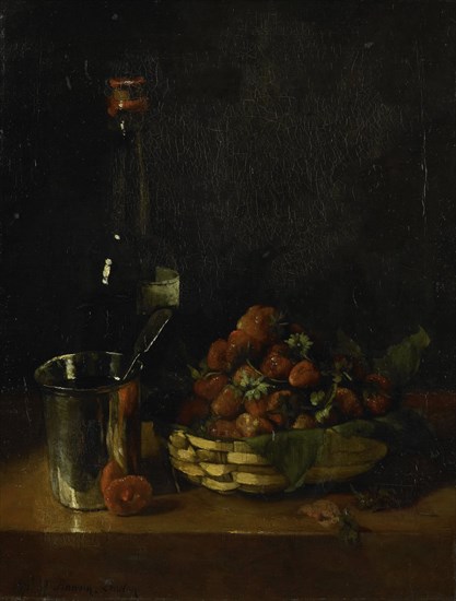 Still life, FranÃ§ois Bonvin, 1871