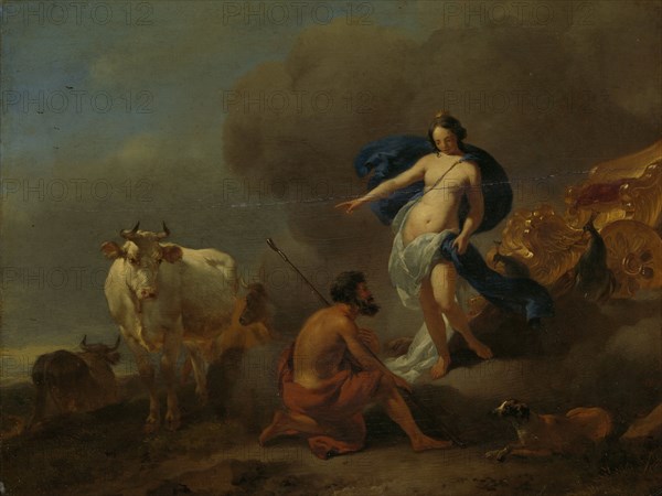 Juno Commands Argus to Guard Io, Nicolaes Pietersz. Berchem, 1655 - 1683