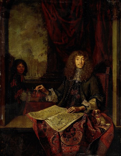 Portrait of Carel Quina (1620-89), Knight of the Holy Sepulchre and Amsterdam-born explorer of Asia, Jacob Toorenvliet, 1669