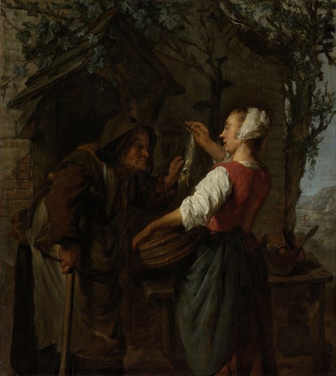 The Herring-Seller, GabriÃ«l Metsu, c. 1661 - c. 1662