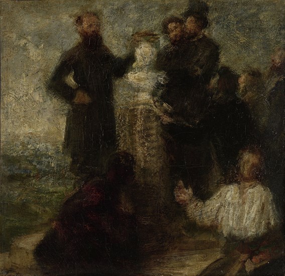 Esquisse pour l'Hommage Ã  Delacroix, Henri Fantin-Latour, 1863 - 1864