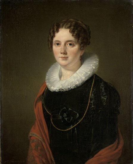 Portrait of Marie Allebé-Herckenrath, Grandmother of the Painter August Allebé, Cornelis Kruseman, 1820