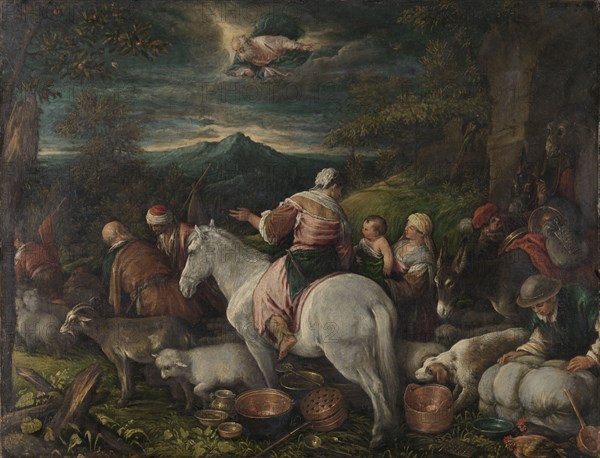 Abraham Leaves Haran, attributed to Francesco Bassano (il Giovane), 1560 - 1592