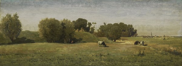 Landscape near Abcoude, The Netherlands, Paul Joseph Constantin GabriÃ«l, 1860 - 1870