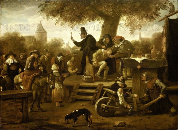 The quack, Jan Havicksz. Steen, 1650 - 1660