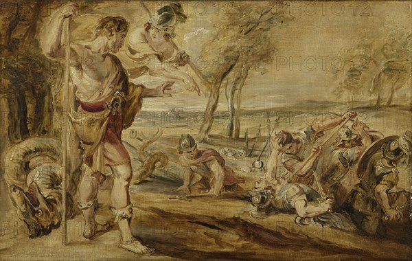 Cadmus sowing dragon's teeth, workshop of Peter Paul Rubens, 1610 - 1690