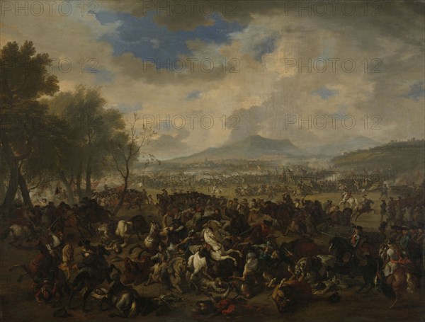 Battle at Ramillies on 23 May 1706 between the French and Allied Troops, Belgium, Jan van Huchtenburg, 1706 - 1710