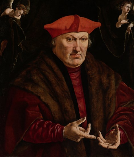 Portrait of Erard de la Marck, Jan Cornelisz Vermeyen, c. 1528 - c. 1530