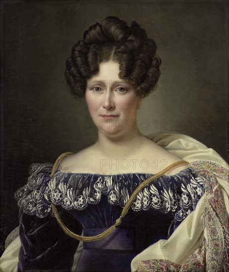 Portrait of Johanna Henriette Engelen, second Wife of Daniel Francis Schas, Alexandre Jean Dubois Drahonet, 1826