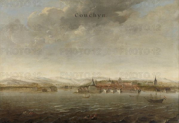 View of Cochin on the Malabar Coast of India, attributed to Johannes Vinckboons, c. 1662 - c. 1663