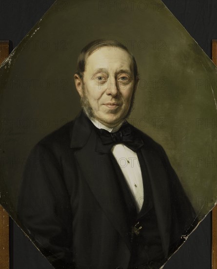 Johannes Cornelis van Pappelendam, 1810-84, Artist and art dealer. Amanuensis of the Museum Van der Hoop The Netherlands, Johan Heinrich Neuman, 1876