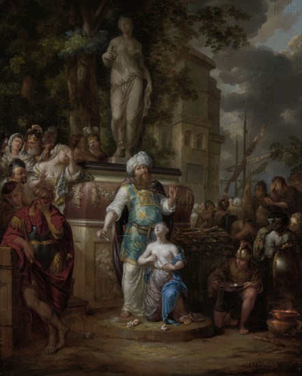 Sacrifice of Iphigenia, Arnold Houbraken, 1690 - 1700