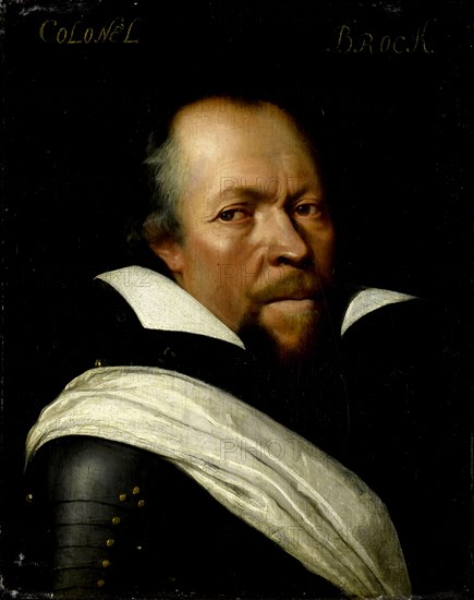 Portrait of Sir William Brog, Colonel of the Old Scotch Guards, workshop of Jan Antonisz van Ravesteyn, c. 1609 - c. 1633