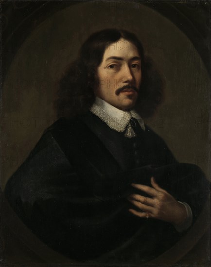 Portrait of a Man, presumably Bartholomeus Vermuyden, formerly entitled Johan Anthonisz van Riebeeck, First Governor of the Cape of Good Hope, Dirck Craey, 1650