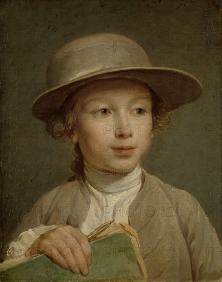 Boy with a Drawing Book, Nicolas Bernard Lépicié, c. 1772