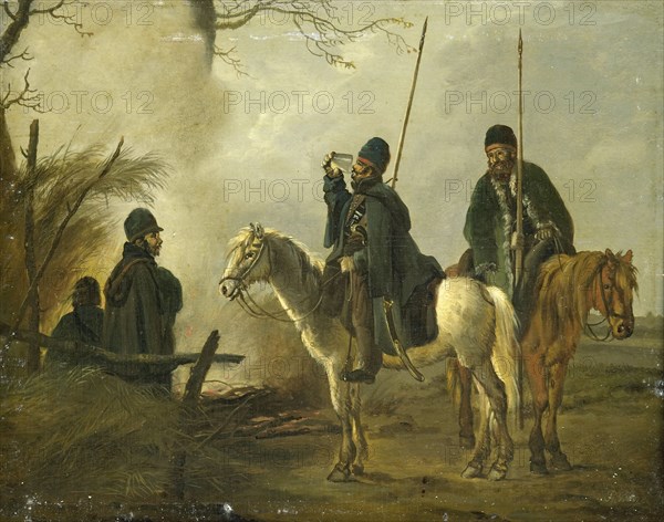 Cossack Outpost in 1813, Pieter Gerardus van Os, 1813 - 1815