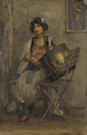 The Lady Drummer, Isaac Israels, c. 1890 - c. 1910