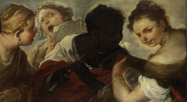 Four Female Musicians, Luca Giordano, 1658 - 1660