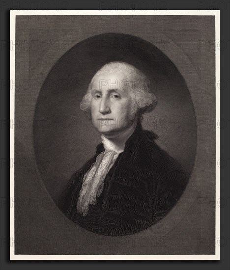 William Edgar Marshall, George Washington, American, 1837 - 1906, c. 1862, engraving on paperboard