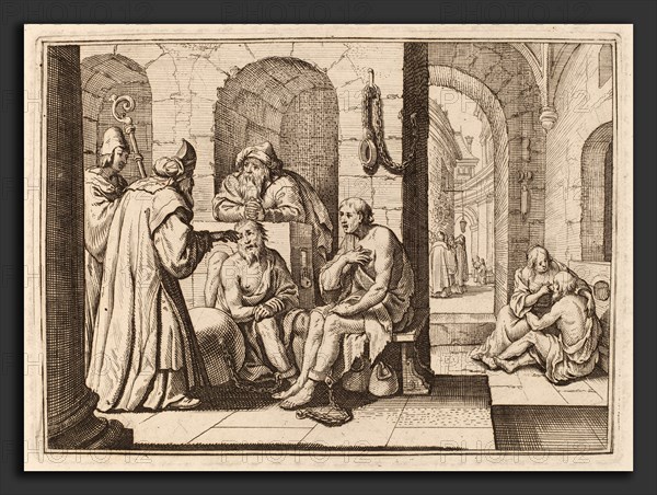 Conrad Meyer, Consolation of the Imprisoned, Swiss, 1618 - 1689, etching with engraving on laid paper