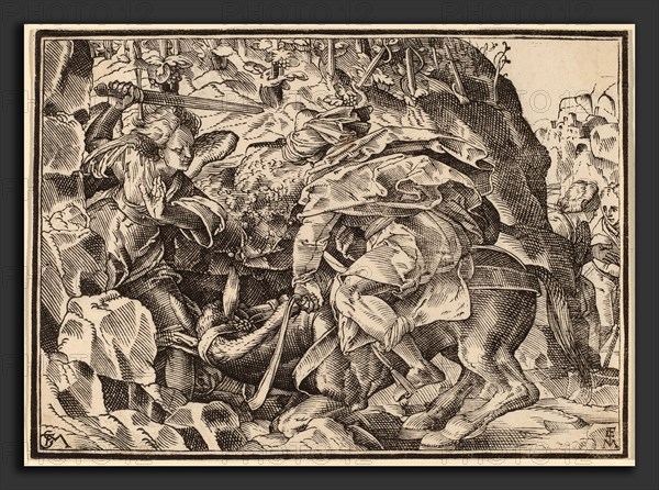 Christoph Murer, Christ Tells His Disciples of the Last Judgment, Swiss, 1558 - 1614, published 1630, woodcut on laid paper