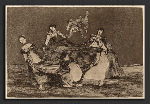 Francisco de Goya, Disparate femenino (Feminine Folly), Spanish, 1746 - 1828, in or after 1816, etching, aquatint and (drypoint?)