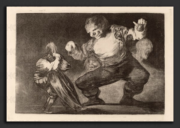 Francisco de Goya, Bobalicon (Simpleton), Spanish, 1746 - 1828, in or after 1816, etching, burnished aquatint,  burin and (drypoint?) [trial proof printed posthumously circa 1854-1863]