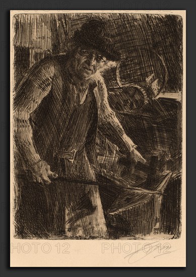 Anders Zorn, The Master-Smith, Swedish, 1860 - 1920, 1907, etching