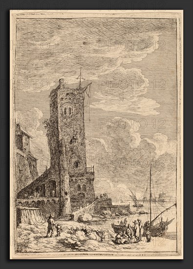 Franz Edmund Weirotter (Austrian, 1730 - 1771), Harbor at Livorno, c. 1764, etching on laid paper