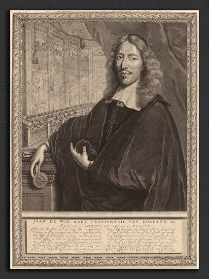 Lambert Visscher (Dutch, probably 1633 - 1690 or after), Jan de Witt, engraving