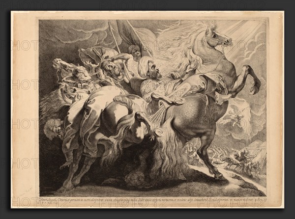 Pieter Claesz Soutman after Sir Peter Paul Rubens (Flemish, c. 1580 - 1657), The Defeat of Sennacherib, etching