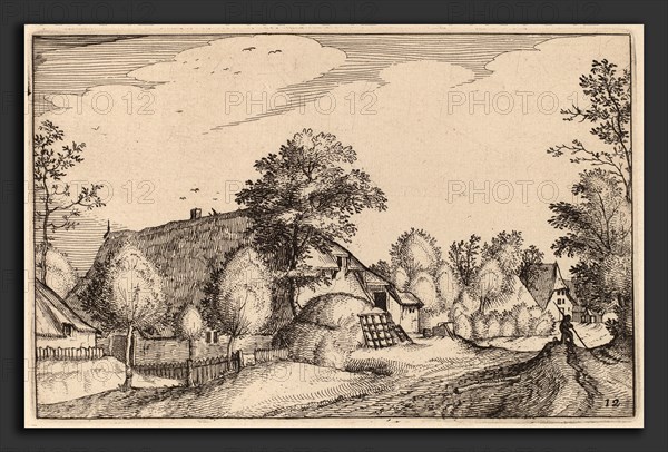 Claes Jansz Visscher after Lucas van Doetechum after Master of the Small Landscapes after Johannes van Doetechum, the Elder (Dutch, 1586-1587 - 1652), Village Road, etching