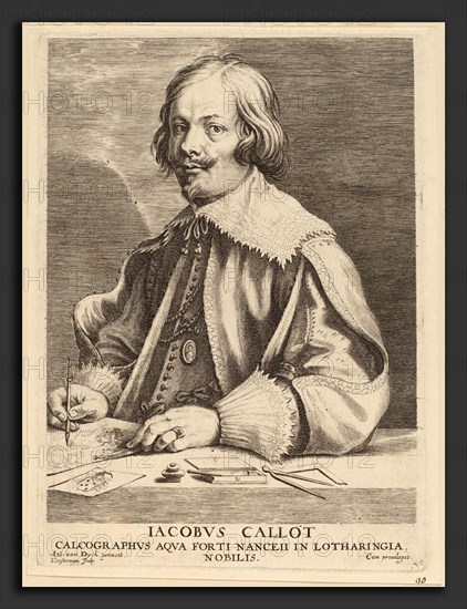 Lucas Emil Vorsterman after Sir Anthony van Dyck (Flemish, 1595 - 1675), Jacques Callot, engraving