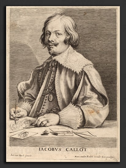 Lucas Emil Vorsterman after Sir Anthony van Dyck (Flemish, 1595 - 1675), Jacques Callot, engraving