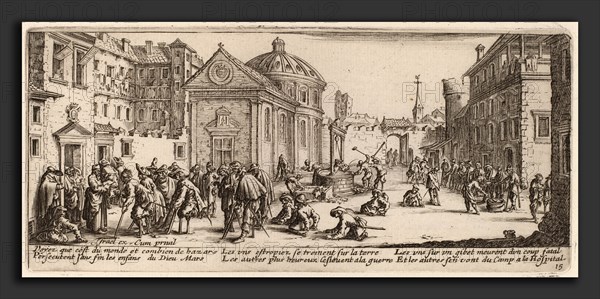 Gerrit van Schagen after Jacques Callot (Dutch, c. 1642 - 1690 or after), The Hospital, etching and engraving
