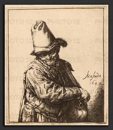 Adriaen van Ostade (Dutch, 1610 - 1685), Organ Grinder, 1647, etching