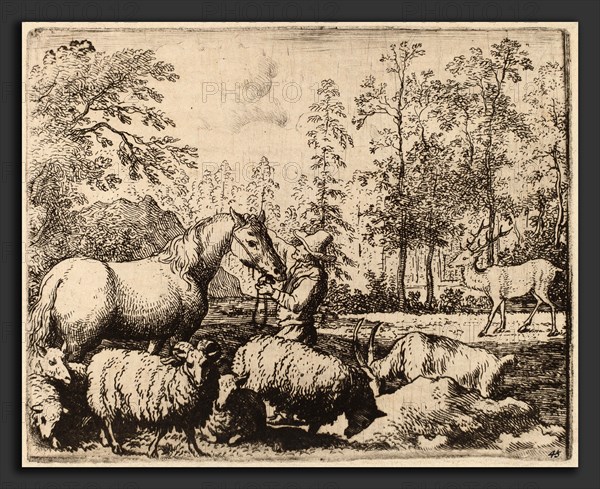 Allart van Everdingen (Dutch, 1621 - 1675), The Horse and the Stag, probably c. 1645-1656, etching
