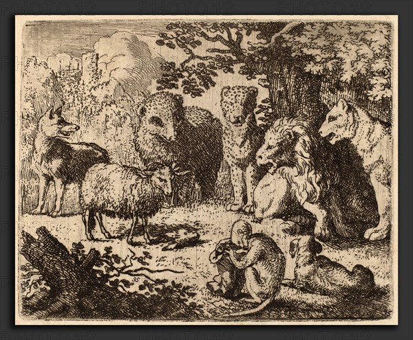 Allart van Everdingen (Dutch, 1621 - 1675), The Document is Opened, Revealing the Murdered Rabbit's Head, probably c. 1645-1656, etching
