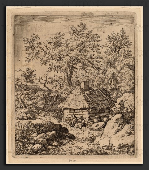 Allart van Everdingen (Dutch, 1621 - 1675), Landscape with Millstone near a Cask, probably c. 1645-1656, etching