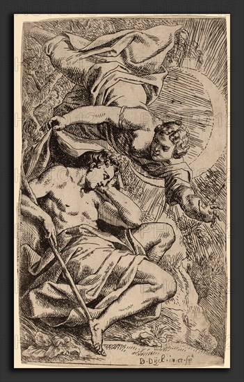 Daniel van den Dyck (Flemish, c. 1610 - 1670), Diana and Endymion, c. 1650, etching on laid paper