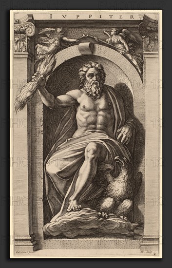 Hendrik Goltzius after Polidoro da Caravaggio (Dutch, 1558 - 1617), Jupiter, probably 1592, engraving