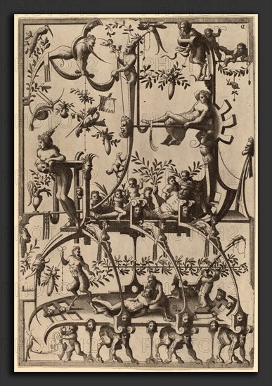 Cornelis Floris II (Flemish, 1514 - 1575), Ornament, 1557, etching and engraving