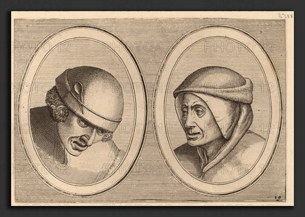 Johannes and Lucas van Doetechum after Pieter Bruegel the Elder (Dutch, died 1605), "Houte Klaes" and "Kommer-stoofs", c. 1564-1565, etching