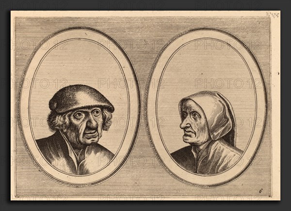 Johannes and Lucas van Doetechum after Pieter Bruegel the Elder (Dutch, active 1554-1572; died before 1589), "Dirck Domp" and "Zeedighe Kniertje", c. 1564-1565, etching
