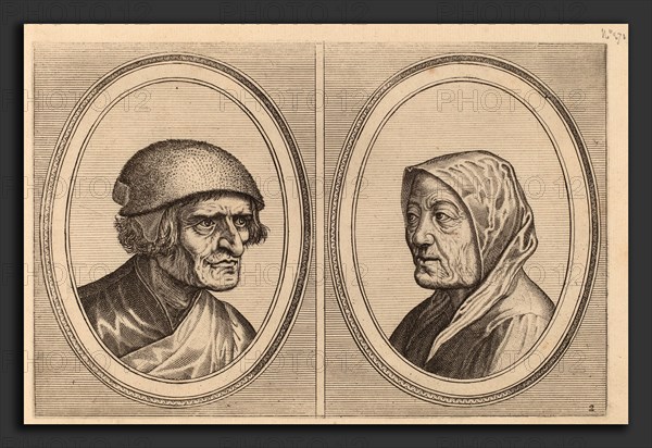 Johannes and Lucas van Doetechum after Pieter Bruegel the Elder (Dutch, active 1554-1572; died before 1589), "Beleefde Goossen" and "Prijne Lecker-tants", c. 1564-1565, etching