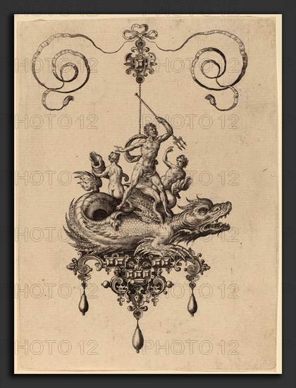 Hans Collaert (Flemish, 1566 - 1628), Jewelry Design, 1582, engraving