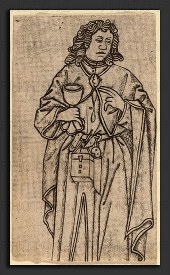 Netherlandish 15th Century, Saint John, 15th century, engraving