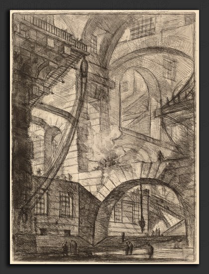 Giovanni Battista Piranesi (Italian, 1720 - 1778), The Smoking Fire, published 1749-1750, etching, engraving, sulphur tint or open bite, burnishing