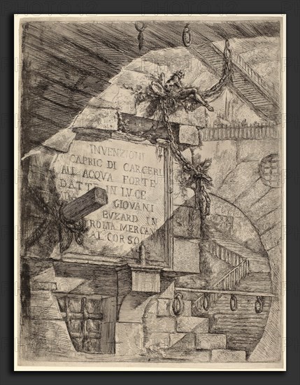 Giovanni Battista Piranesi (Italian, 1720 - 1778), Title Plate, published 1749-1750, etching, engraving, sulphur tint or open bite