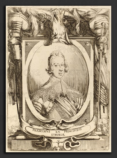 Stefano Della Bella (Italian, 1610 - 1664), Francesco de Medici, Prince of Tuscany, etching on laid paper [restrike]